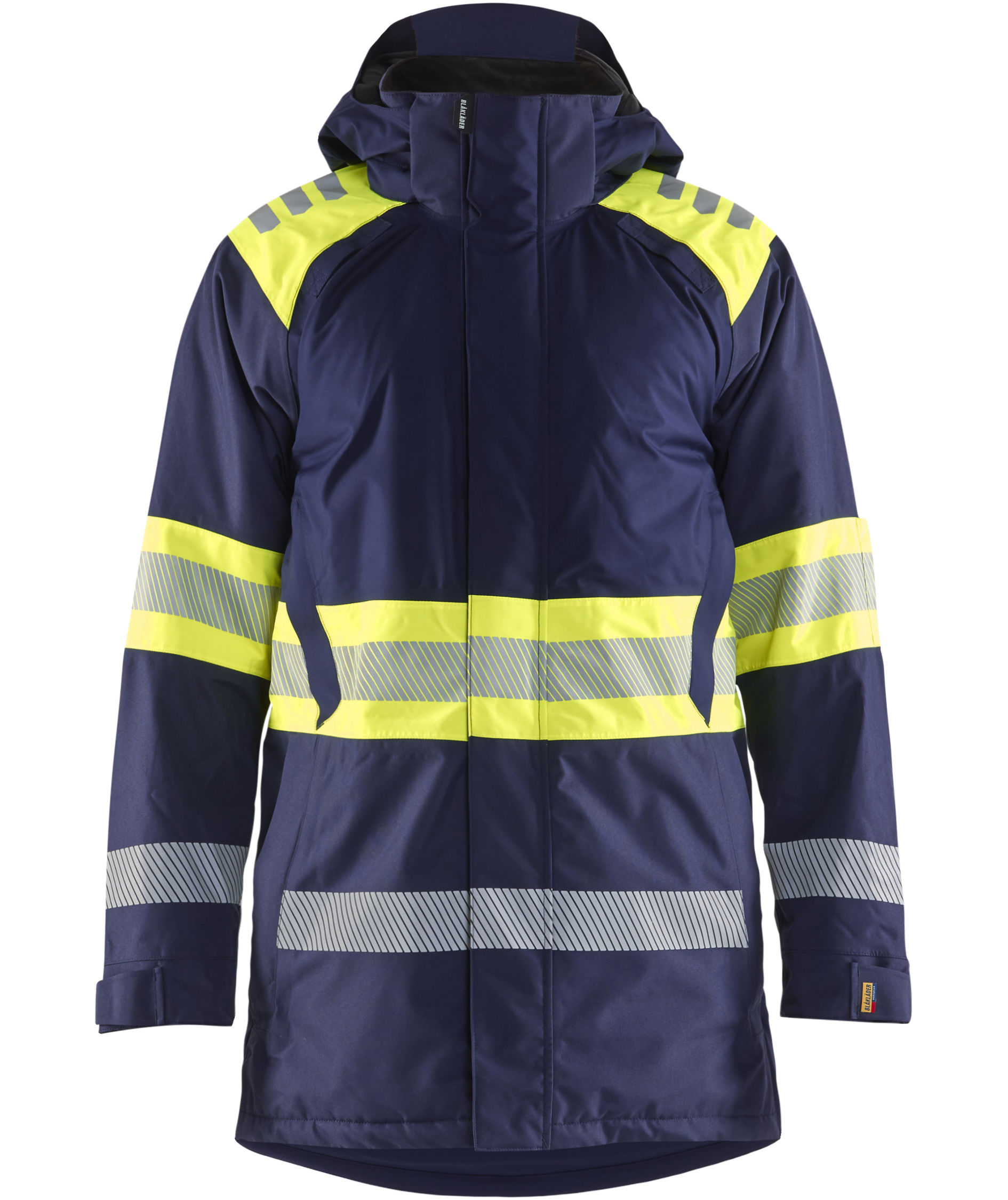 Bl&aring;kl&auml;der winter parka, Marine/Hi-Vis yellow, large image number 0