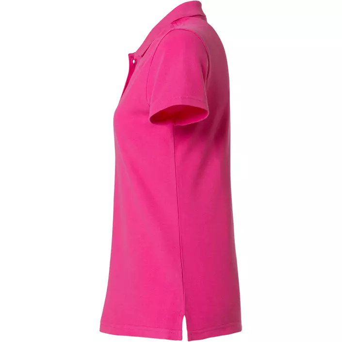 Clique Basic Damen Poloshirt, Bright Cerise, large image number 3