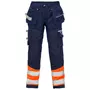Fristads Gen Y craftsman trousers 2127, Hi-vis Orange/Marine