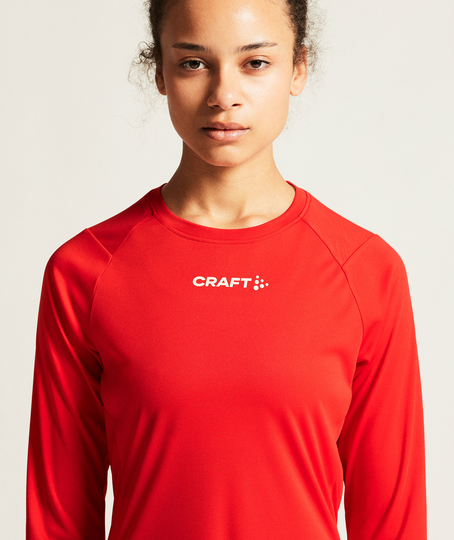 Craft Rush 2.0 l&aring;ng&auml;rmad T-shirt dam, Bright red, large image number 5