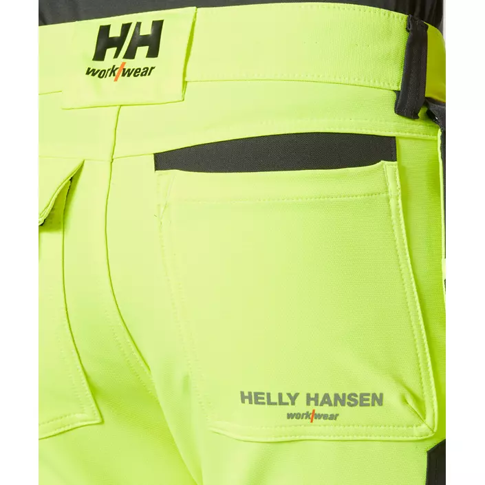 Helly Hansen ICU håndværkerbukser full stretch, Hi-vis gul/charcoal, large image number 9