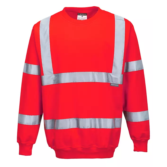 Portwest Sweatshirt, Hi-Vis Rot, large image number 0