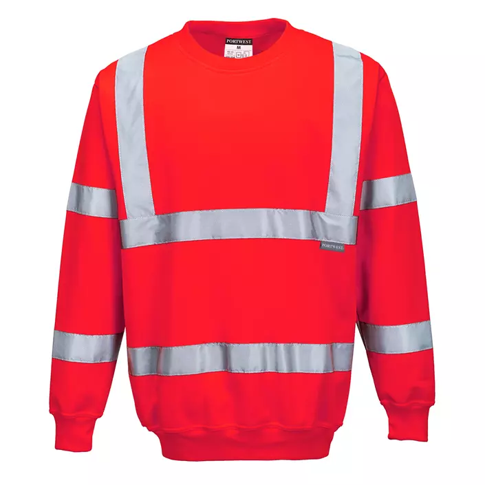 Portwest sweatshirt, Hi-Vis Red, large image number 0