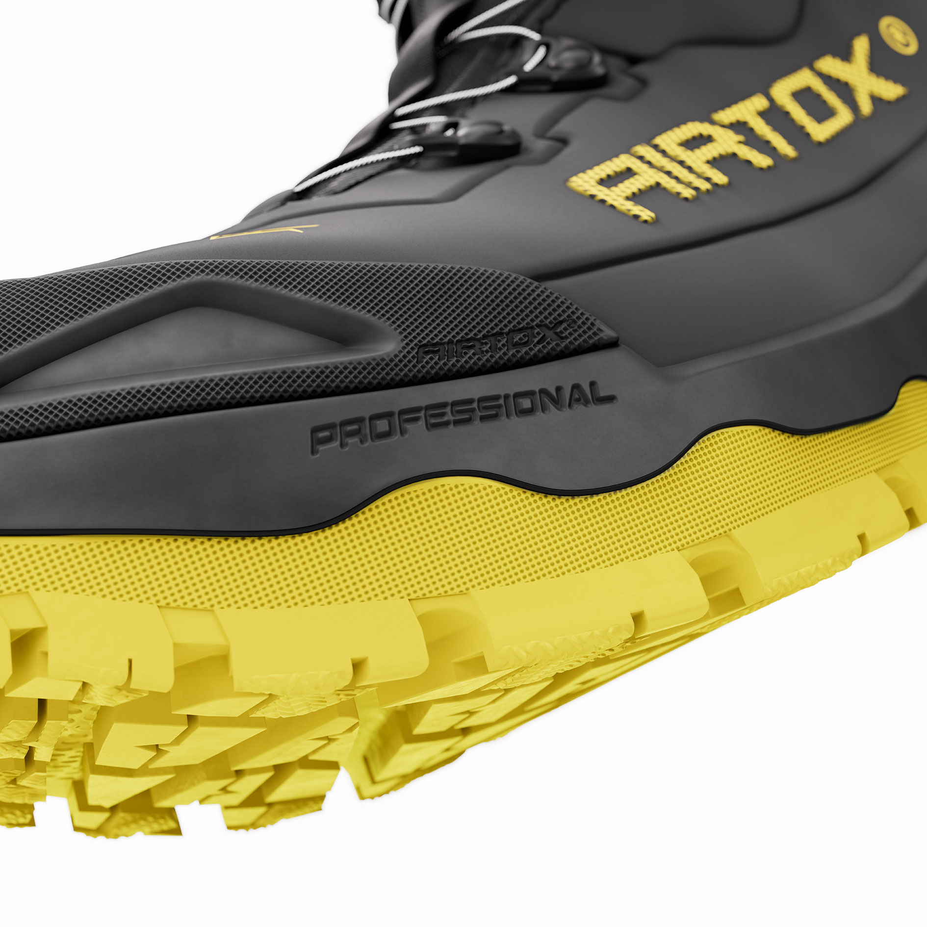 Airtox GL66-R skyddsst&ouml;vlar S3S BOA, Svart/Gul, large image number 7