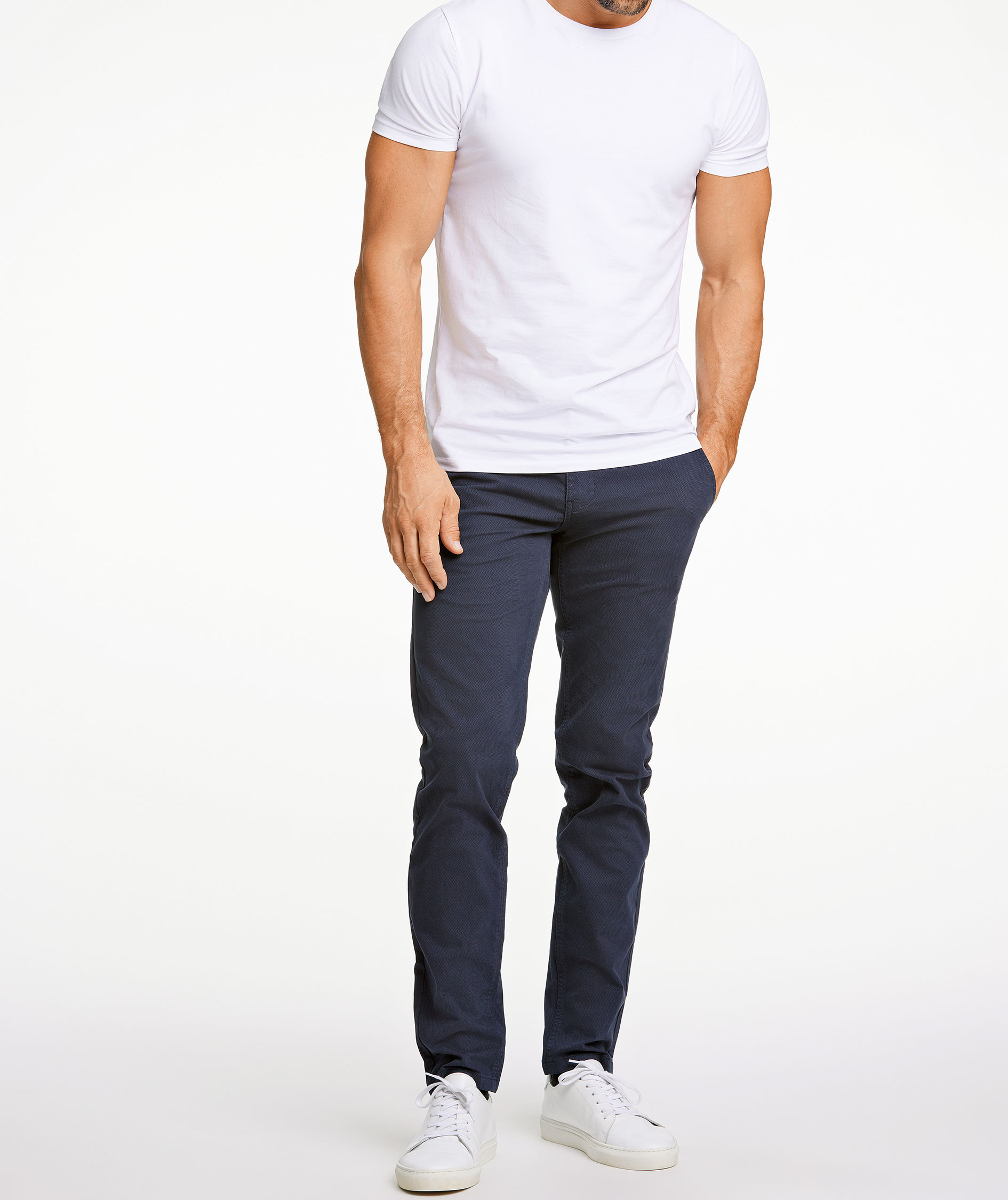 Lindbergh Superflex Structure chinos, Navy, large image number 1