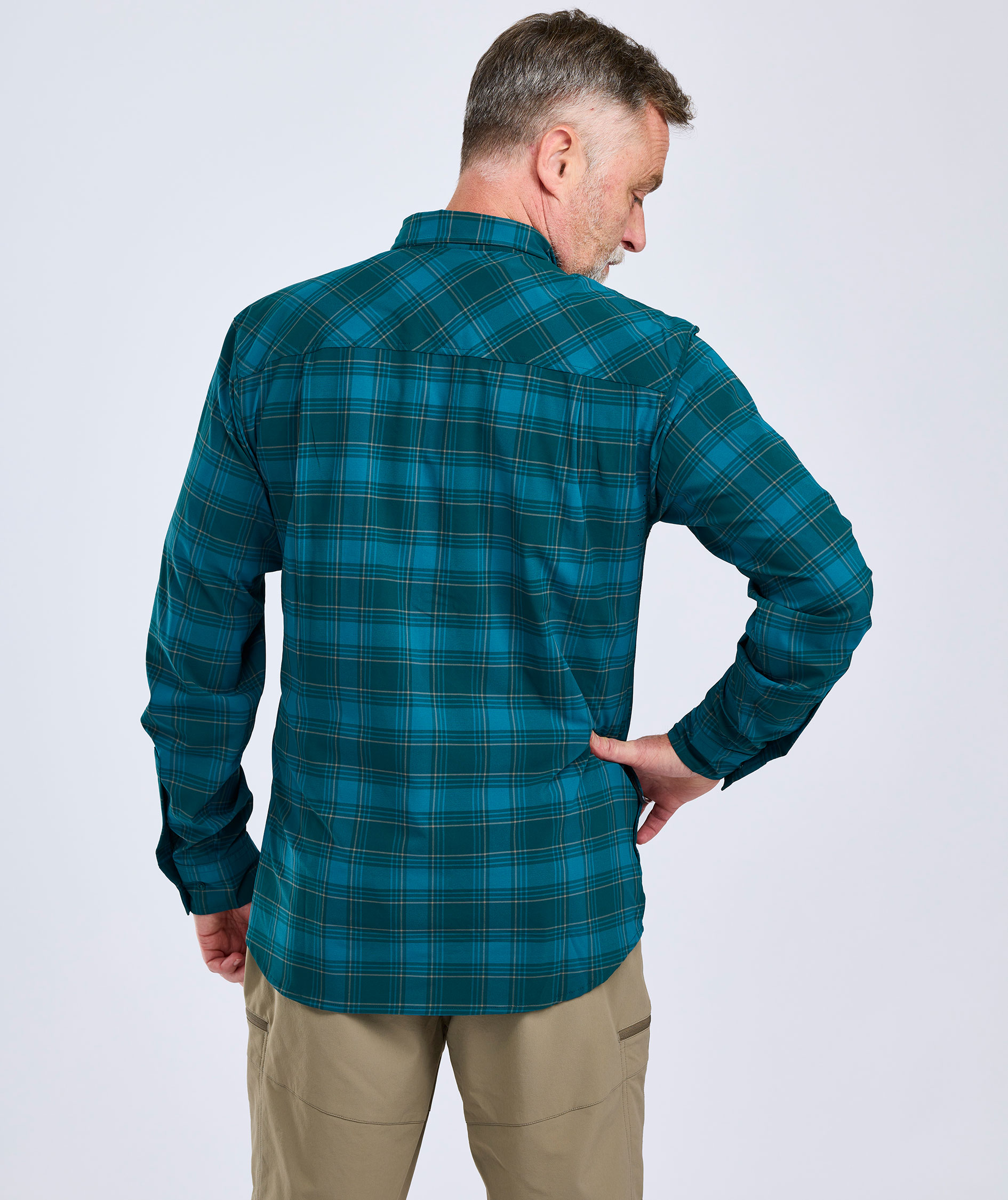 Pinewood Abisko Trekking skjorte, Teal Blue, large image number 4