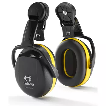 Hellberg Secure 2 helmet mounted ear defenders, Black/Yellow