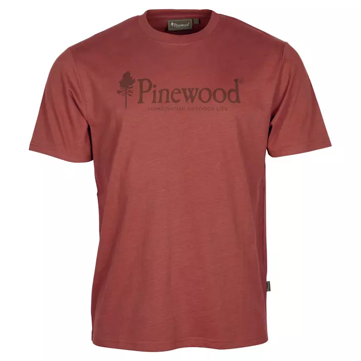 Pinewood Outdoor Life T-skjorte, Dark red, large image number 0