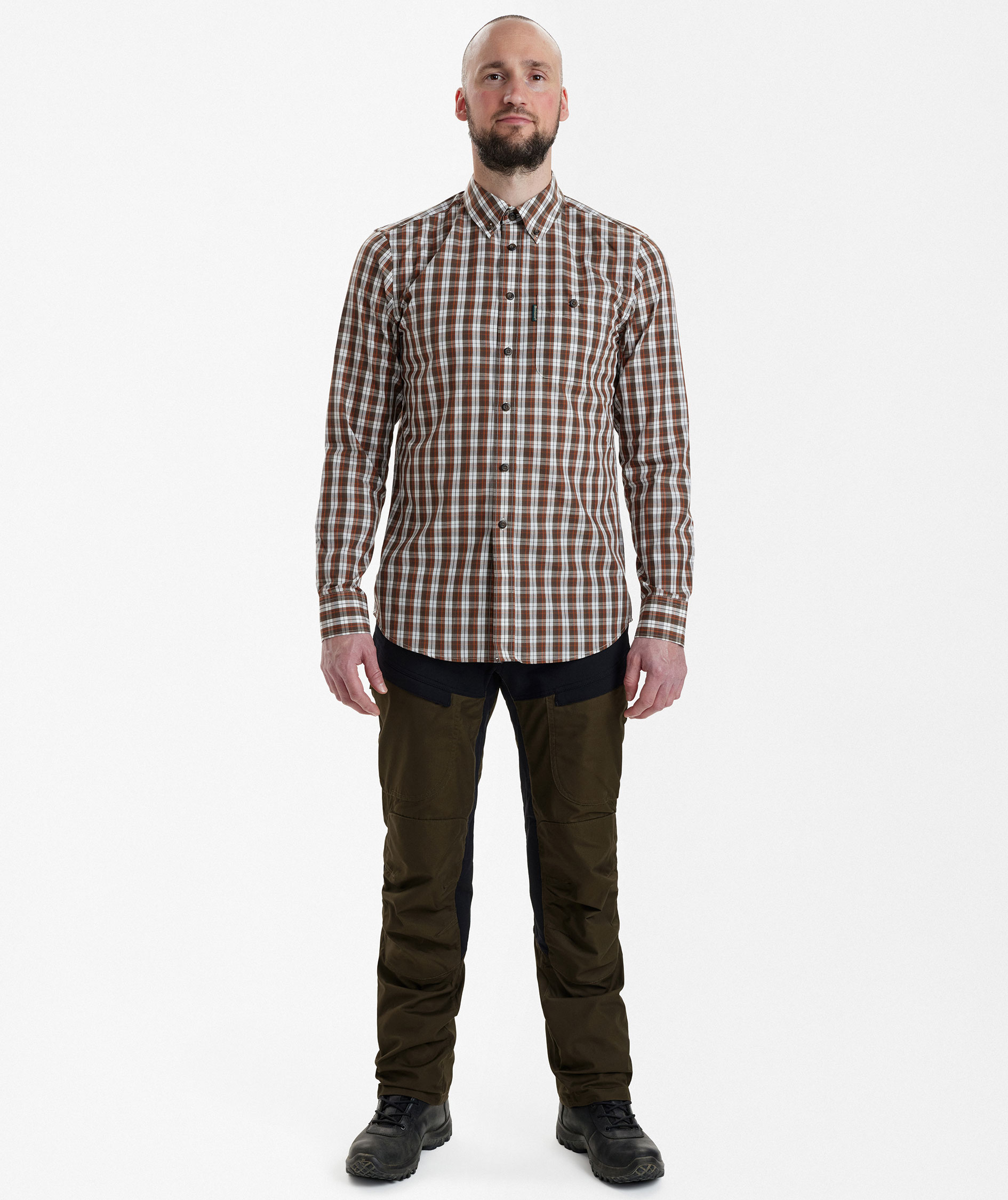 Deerhunter Jeff Hemd, Brown Check