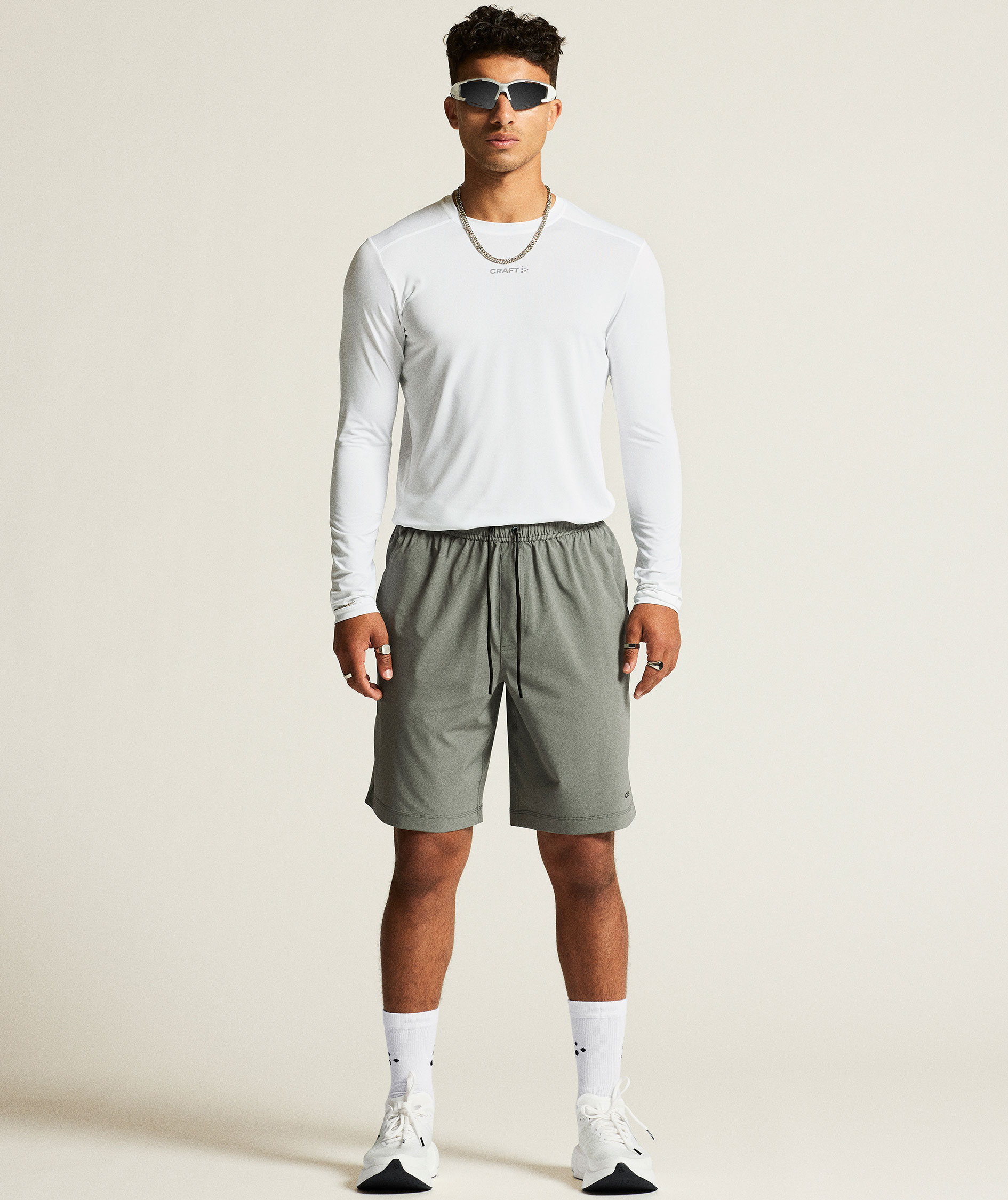 Craft ADV Essence lang&aelig;rmet T-shirt, White , large image number 9