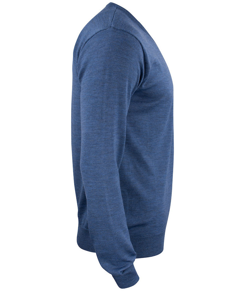 Cutter & Buck Everett sweatshirt with merino wool, Denim Melange, large image number 3