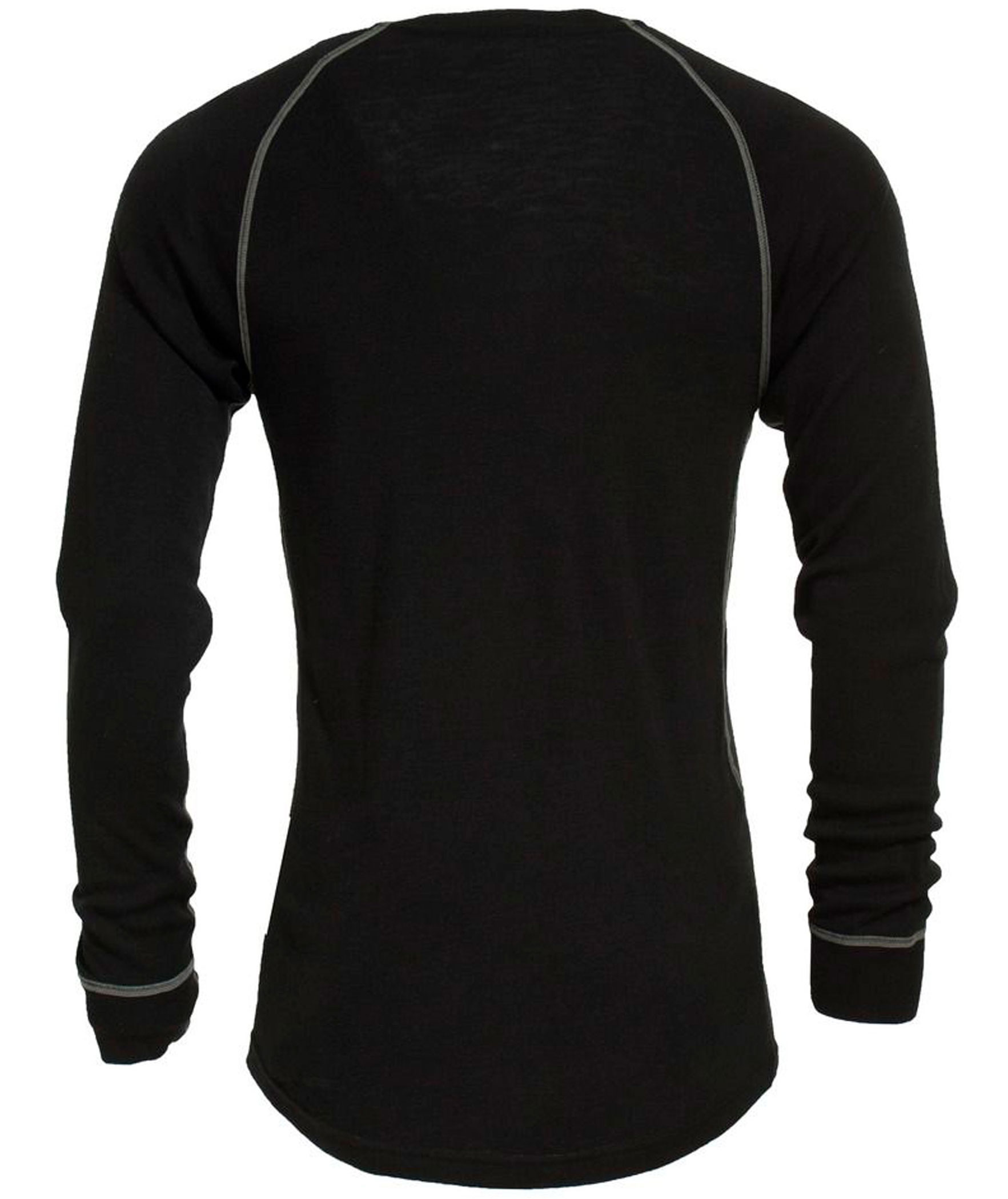 Tranemo FR l&aring;ng&auml;rmad underst&auml;llstr&ouml;ja med merinoull, Svart, large image number 1