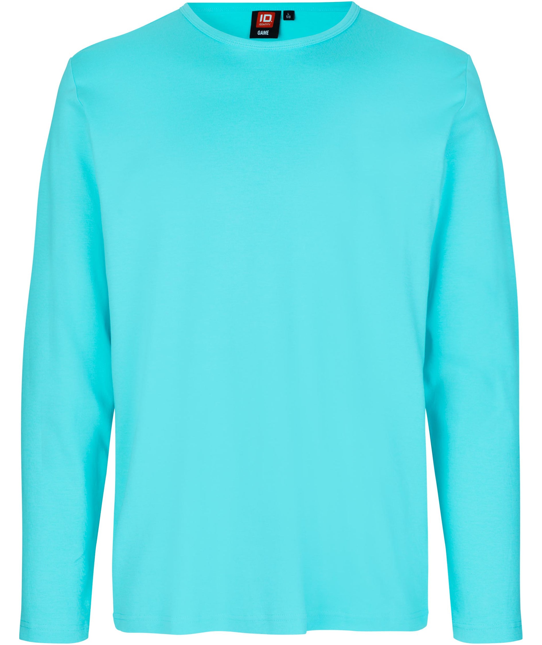 ID Interlock langermet T-skjorte, Mint, large image number 0