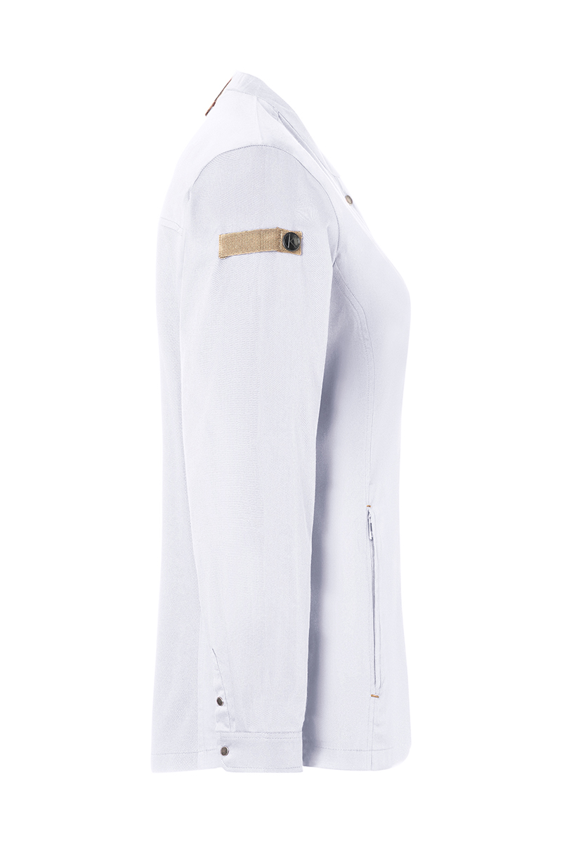 Karlowsky Green-Generation dame kokkejakke, White , large image number 4