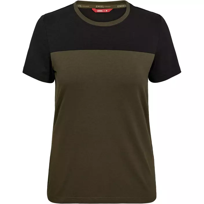 Engel Entire dame T-shirt, Forest Green/Black, large image number 0