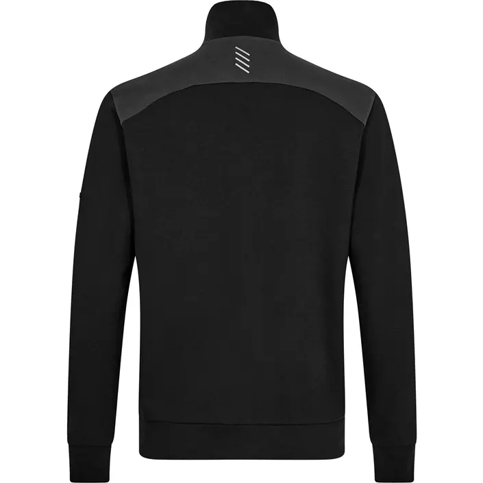 Engel Entire sweat cardigan, Black/Anthracite Grey, large image number 3