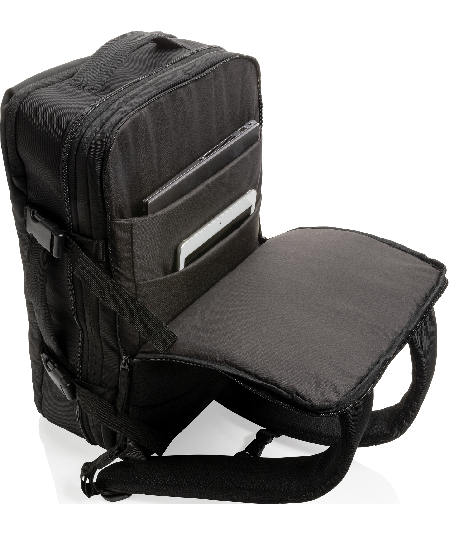 Swiss Peak weekend travel backpack 27L, Black, Black, large image number 5