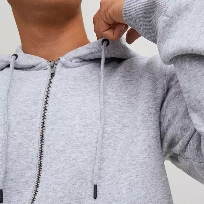 Jack & Jones JJEBRADLEY Hoodie mit Reißverschluss, Light Grey Melange, large image number 4