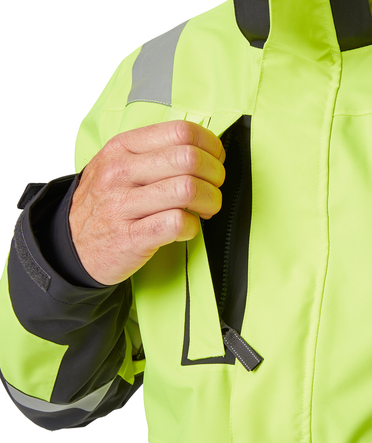 Helly Hansen Alna 2.0 shell jacket, Hi-vis yellow/charcoal, large image number 5