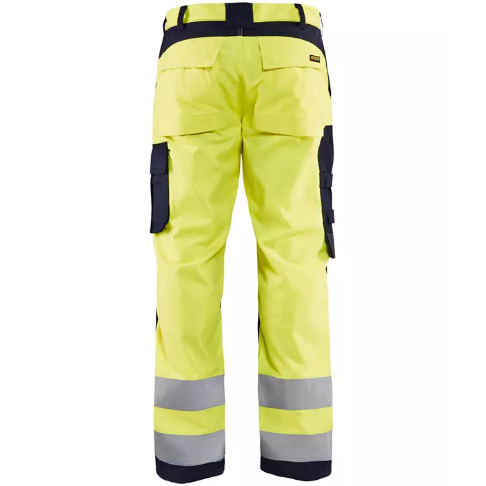 Blåkläder Multinorm work trousers, Hi-vis Yellow/Marine, large image number 1