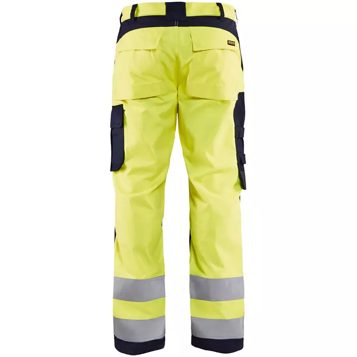 Blåkläder Multinorm arbeidsbukse, Hi-vis gul/marineblå, large image number 1