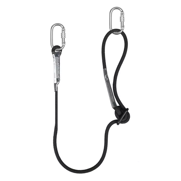 OS FallSafe BASIC 2 adjustable Lanyard rope with belt, Black, Black, large image number 1