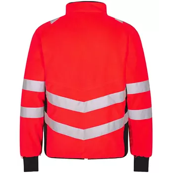 Engel Safety fleece jacket, Hi-vis Red/Black