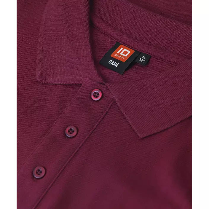 ID Stretch Polo T-shirt, Bordeaux, large image number 3
