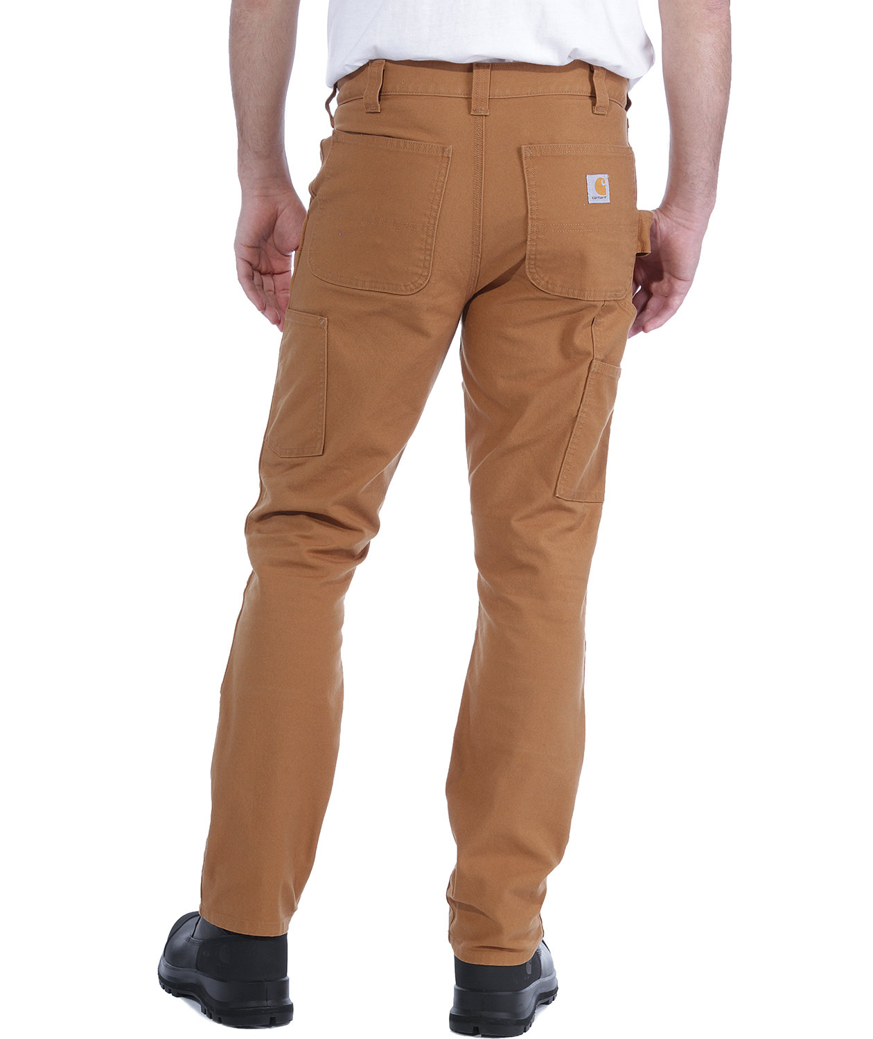 Carhartt Stretch Duck Double Front Arbeitshose, Braun, Braun, large image number 3