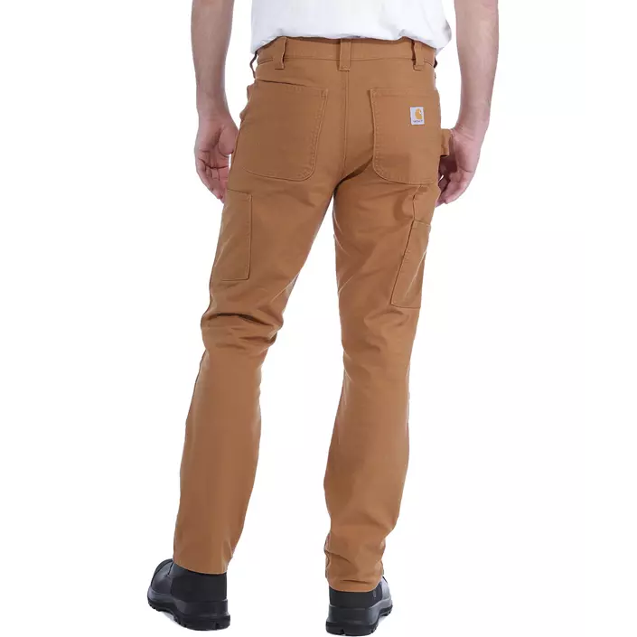 Carhartt Stretch Duck Double Front arbejdsbukser, Brun, large image number 3
