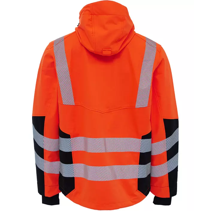 Elka Visible Xtreme softshell jacket, Hi-Vis Orange/Black, large image number 1