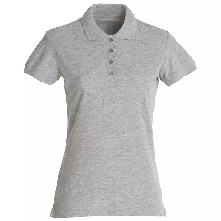 Clique Basic Damen Poloshirt, Grau Melange, large image number 0