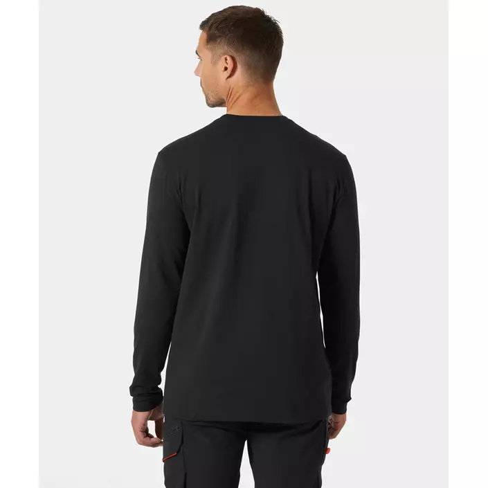 Helly Hansen Kensington långärmad T-shirt, Black, large image number 3