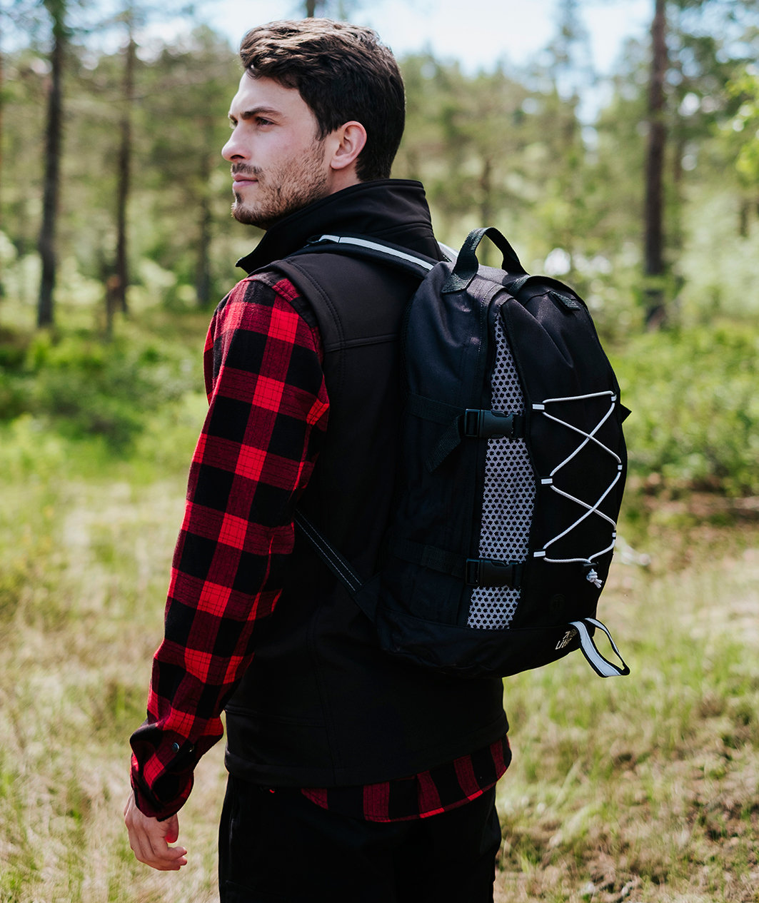 Momenti K2 ryggs&auml;ck 25L, Svart/reflex, Svart/reflex, large image number 5