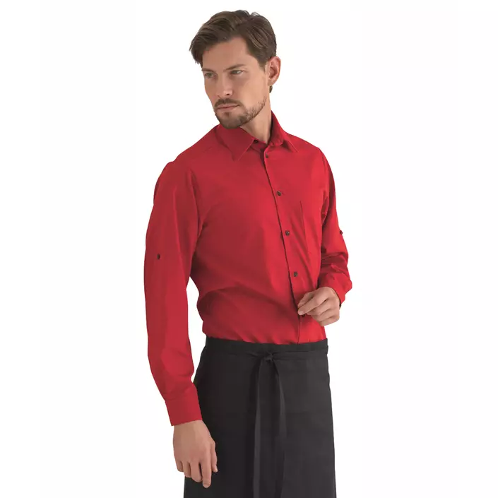 Kentaur comfort fit long-sleeved shirt, Red, large image number 1