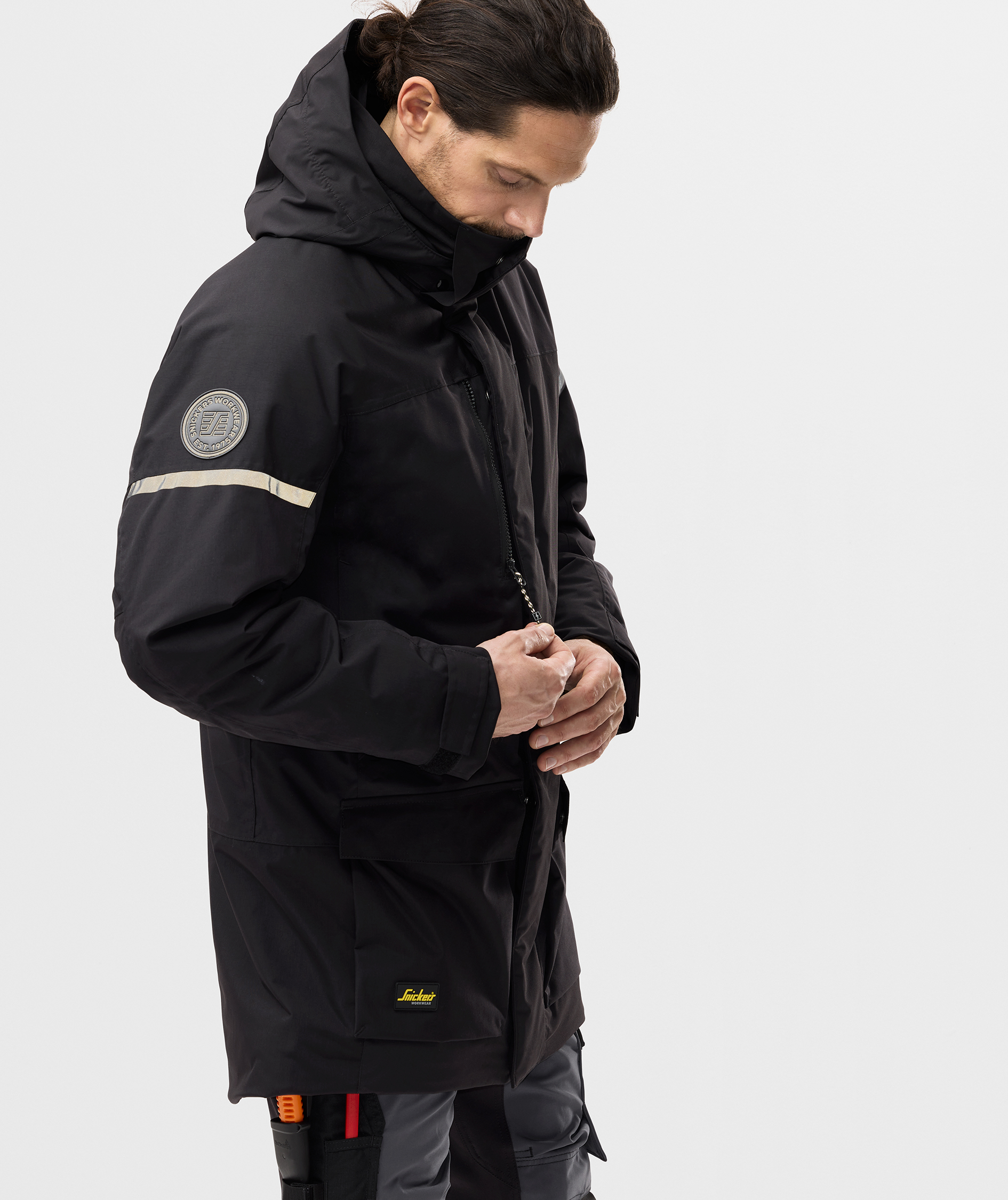 Snickers AllroundWork parka 1801, Black, large image number 5