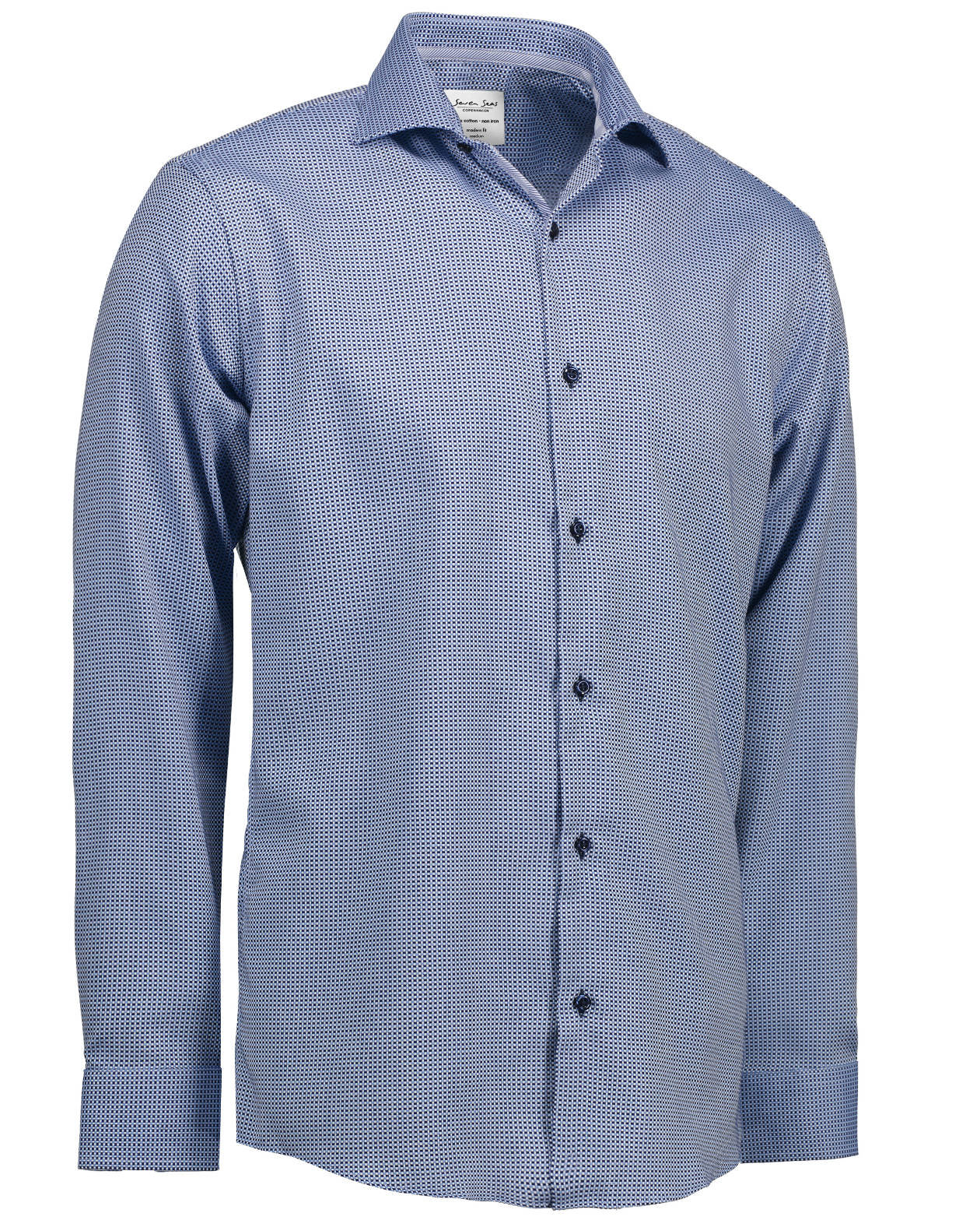 Seven Seas Dobby Alonso modern fit shirt, Blue, large image number 2