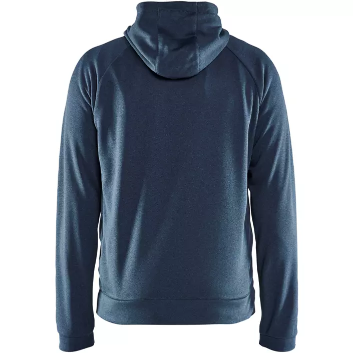 Blåkläder hybrid hoodie with zipper, Dusty blue/Dark Marine, large image number 1