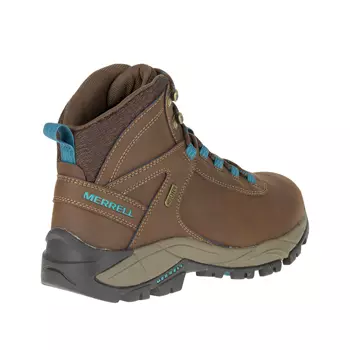 Merrell Vego Mid LTHR WTPF women's hiking boots, Dark Earth/Britanny Blue