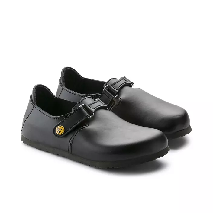 Birkenstock Linz ESD Narrow Fit women's work shoes, Black, large image number 4