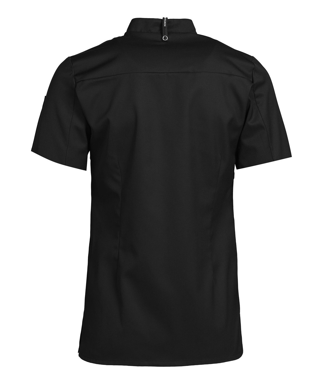 Kentaur modern fit short-sleeved women's chefs/servicesshirt, Black