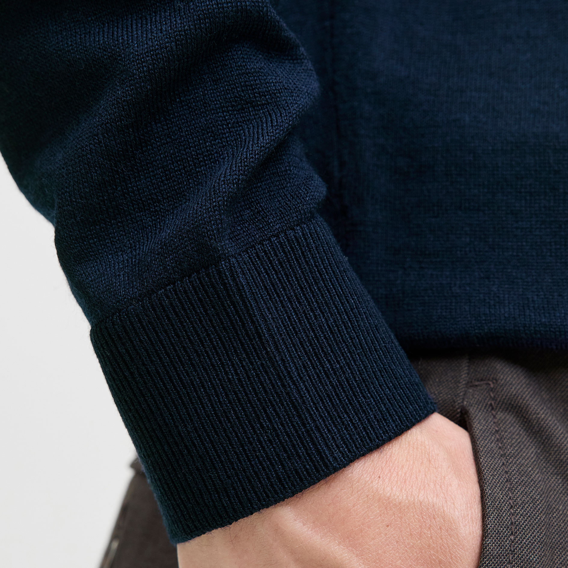 Jack & Jones Premium JPRBLAMERINO knitted polo with merino wool, Night Sky, large image number 5