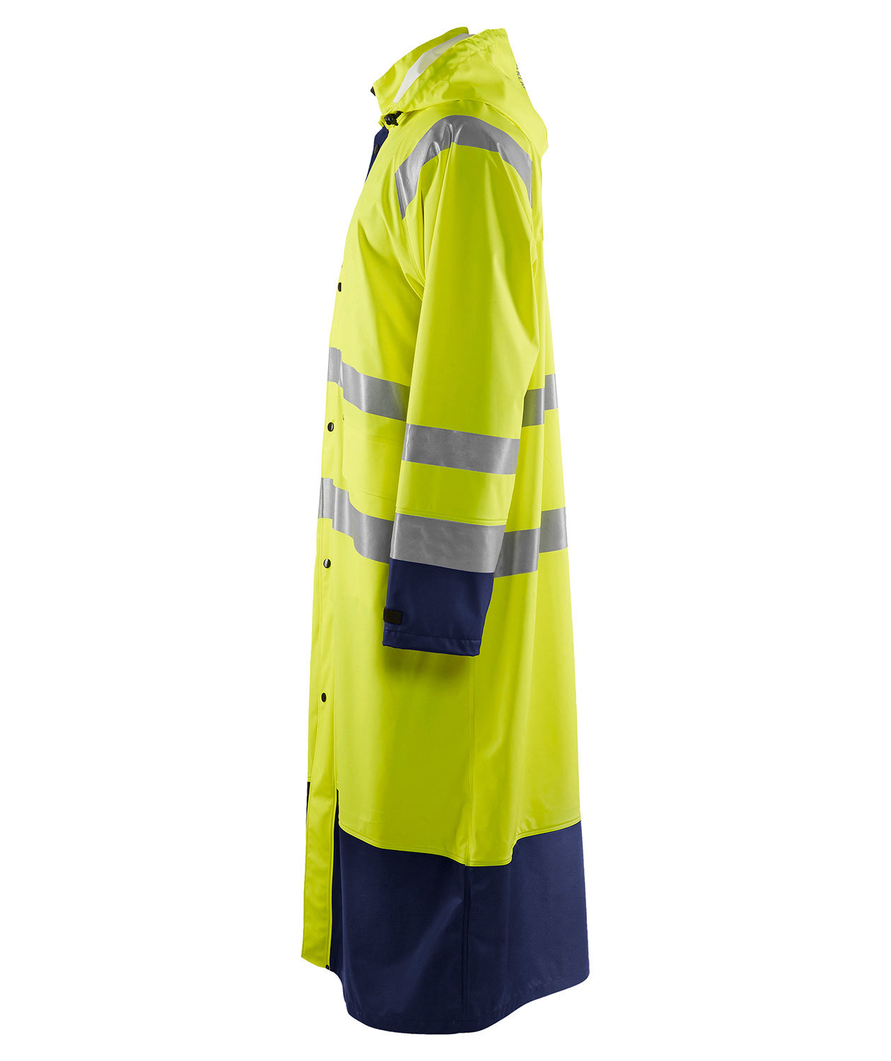 Bl&aring;kl&auml;der raincoat, Hi-vis yellow/Marine blue, large image number 3