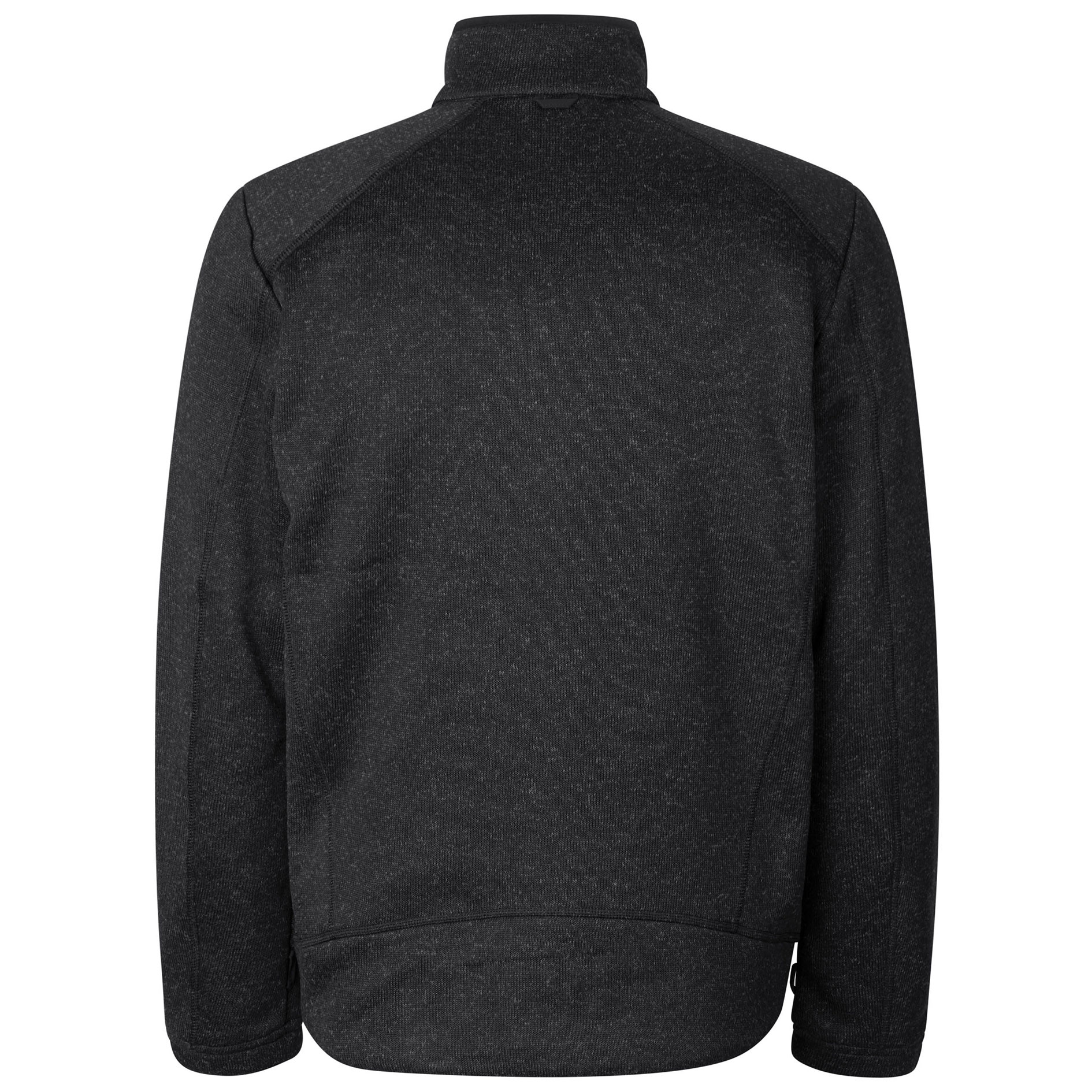 ID Zip'n'mix Melange stickad fleececardigan, Koks Melange