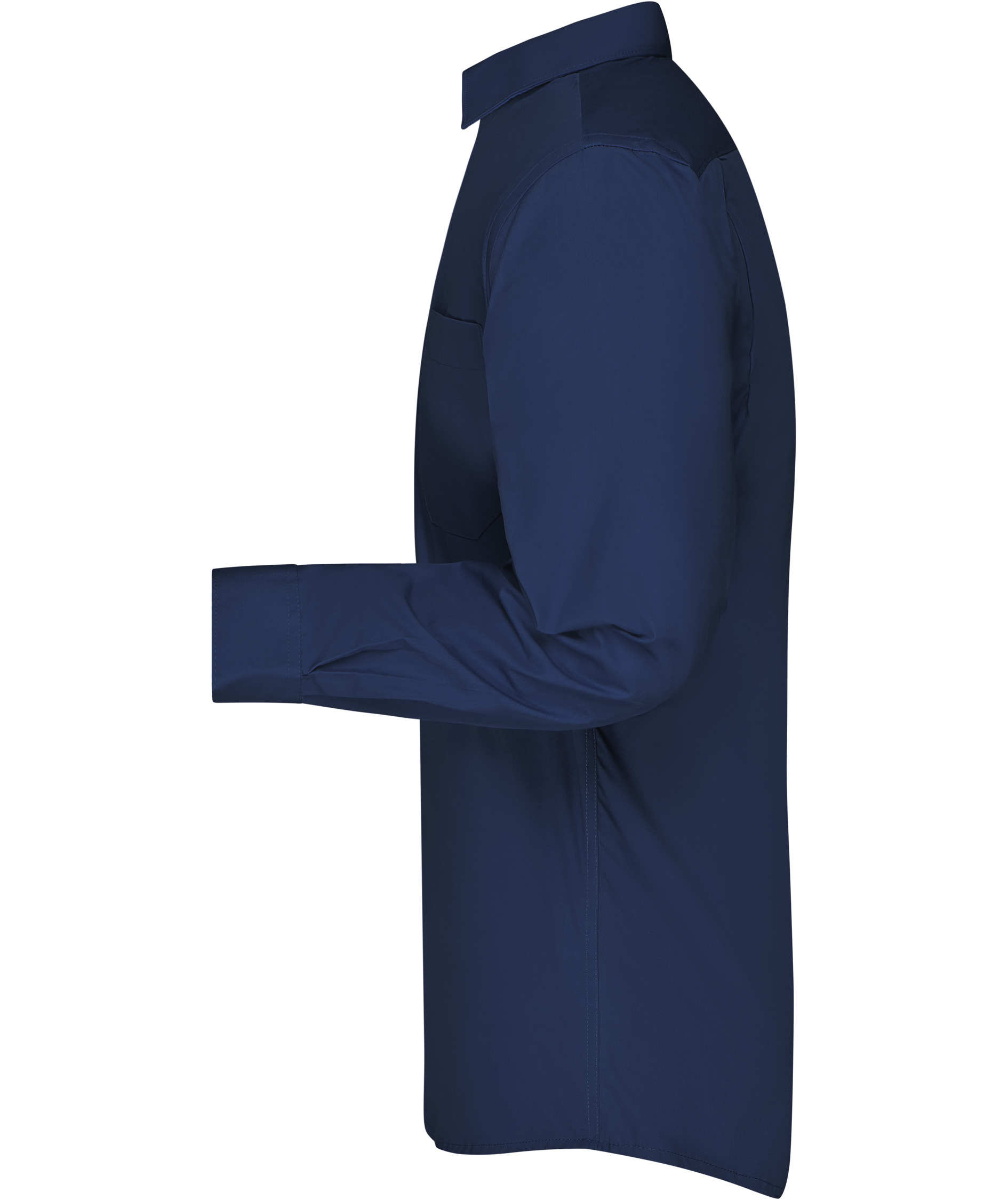 James & Nicholson modern fit skjorte, Navy, large image number 3