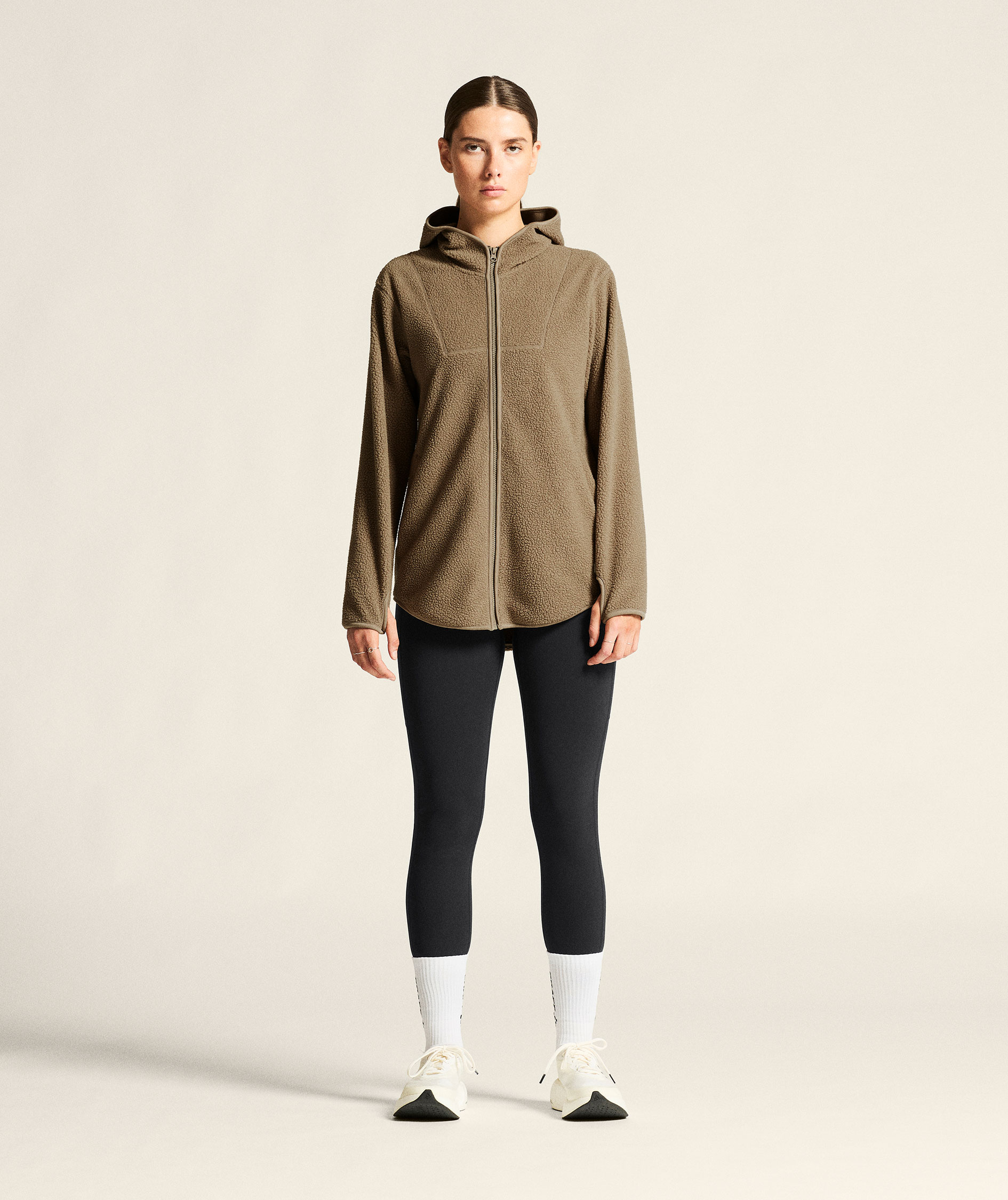 Craft Join women's pile fleece jacket, Taupe, large image number 8