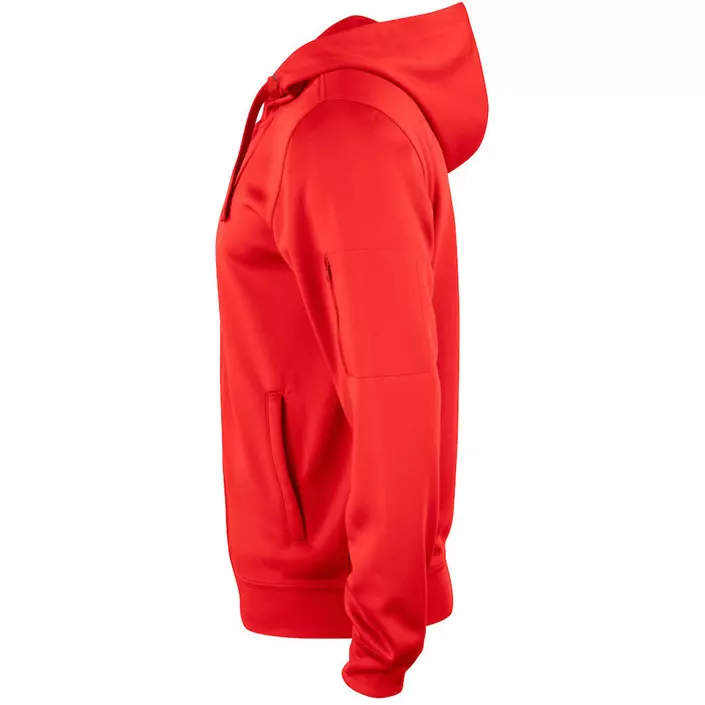 Clique Basis Active hoodie med blixtlås, Röd, large image number 3