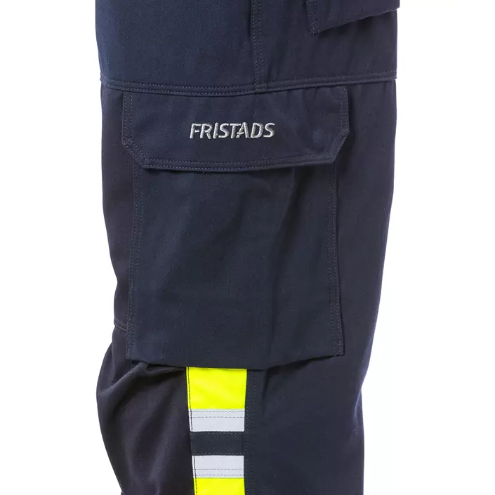 Fristads Flamestat work trousers 2165, Marine/Hi-Vis yellow, large image number 3
