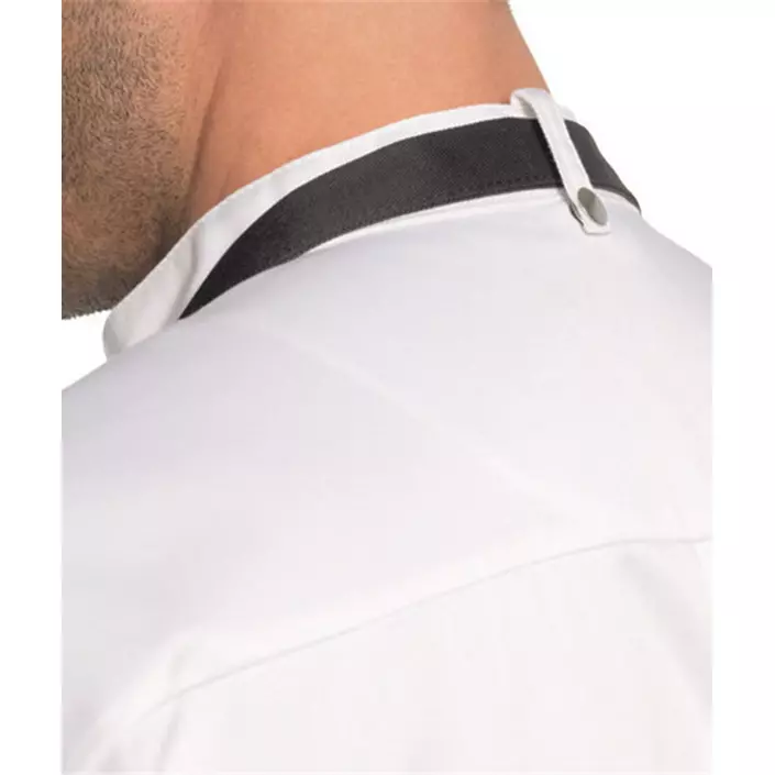 Kentaur chefs jacket without buttons with piping, White, large image number 2