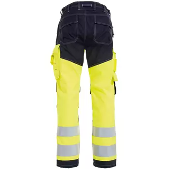 Tranemo Tera TX work trousers, Hi-vis yellow/Marine blue